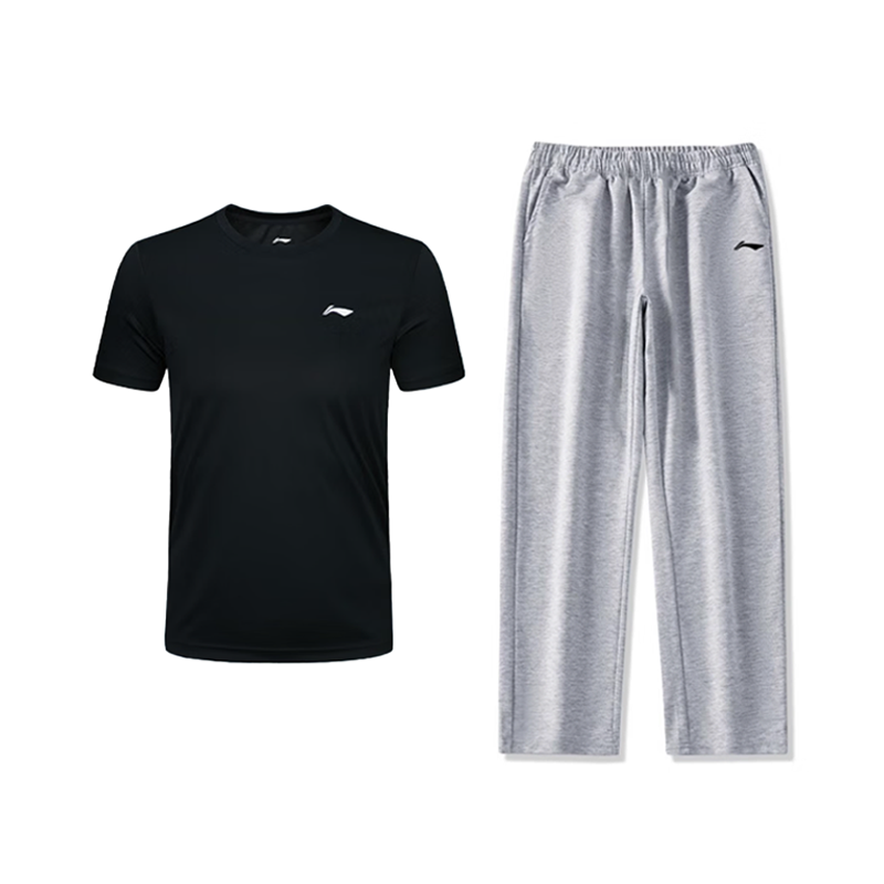 Li-Ning Li Ning Casual Sportswear Unisex Black+New Light Heather Gray
