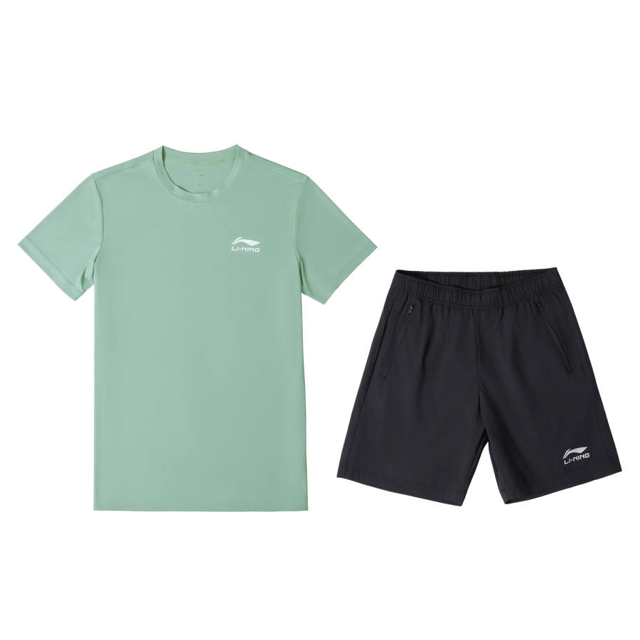 Li-Ning Li Ning Football Casual Sportswear Men's Gray Green+Black
