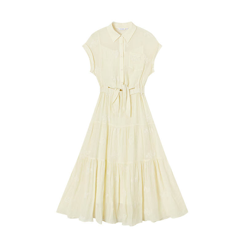 XIANGYING Short Sleeved Dress Women's