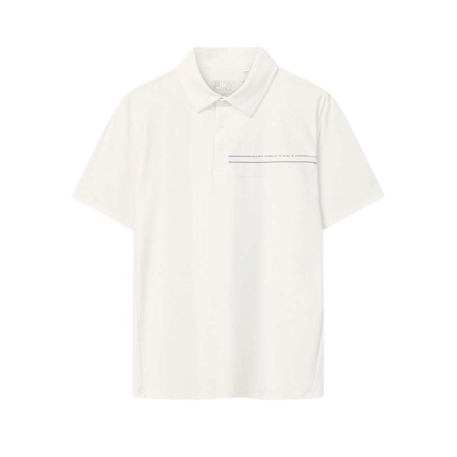 FILA WHITE SS26 Polo Shirt Men's