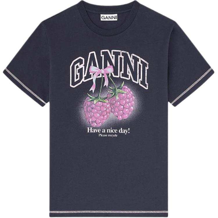 Ganni Raspberries T-Shirt