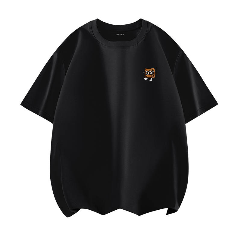 Tonlion T Shirts Unisex Crew Neck Moderate Straight Fit