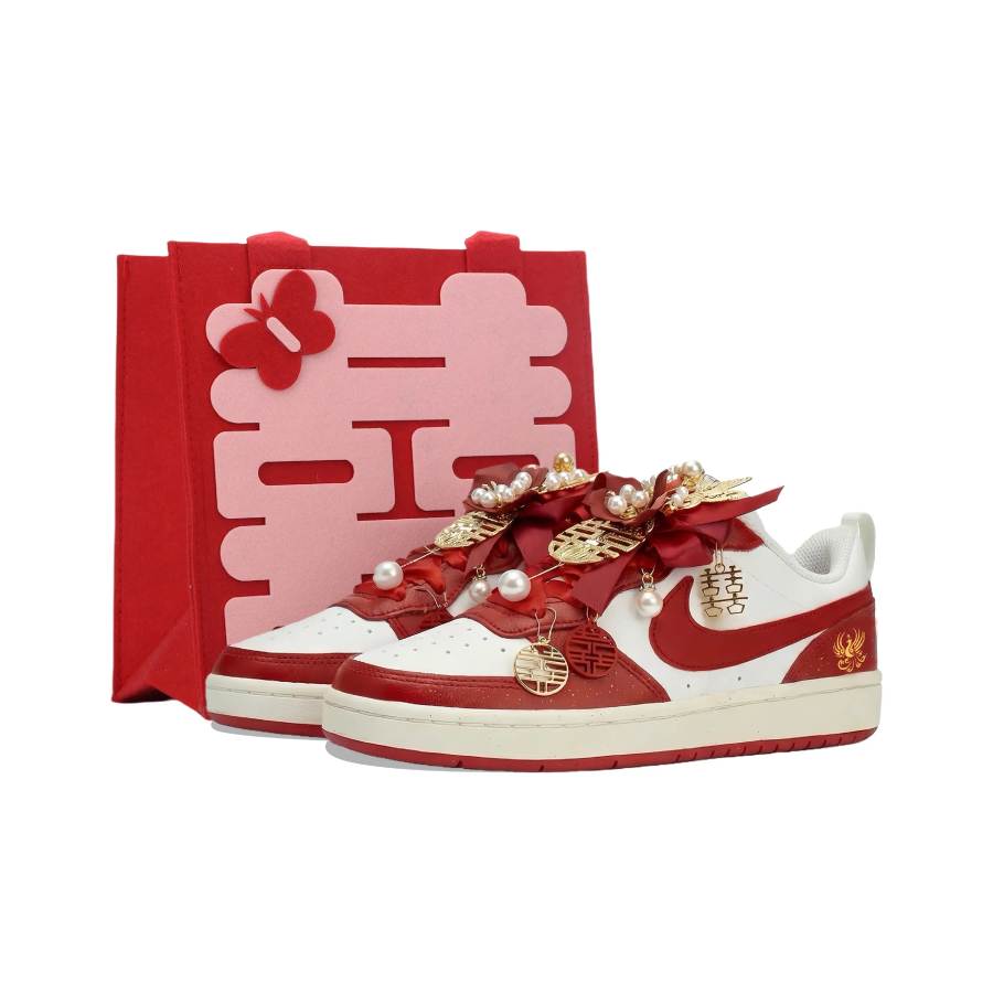 Nike Nike Court Borough 2 With The Presence Of The Phoenix Abrasion Resistant Slip Resistant Low top Skateboard Shoes Unisex