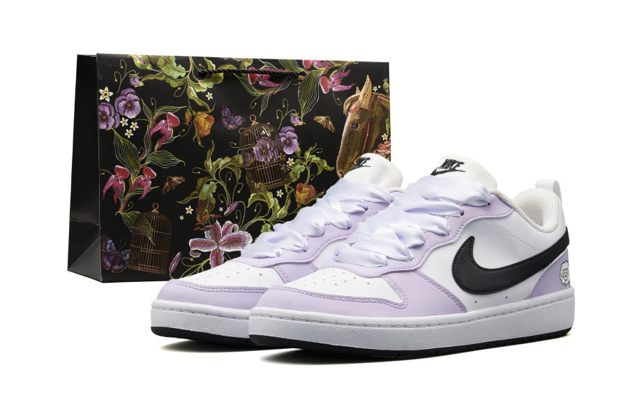 Nike Nike Court Borough Low top Skateboard Shoes Women's Taro Purple Shopping Bag