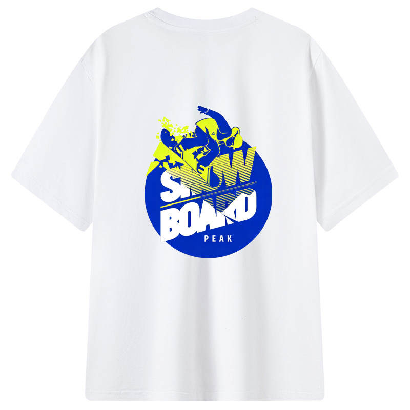 PEAK T Shirts Unisex Crew Neck Moderate Straight Fit