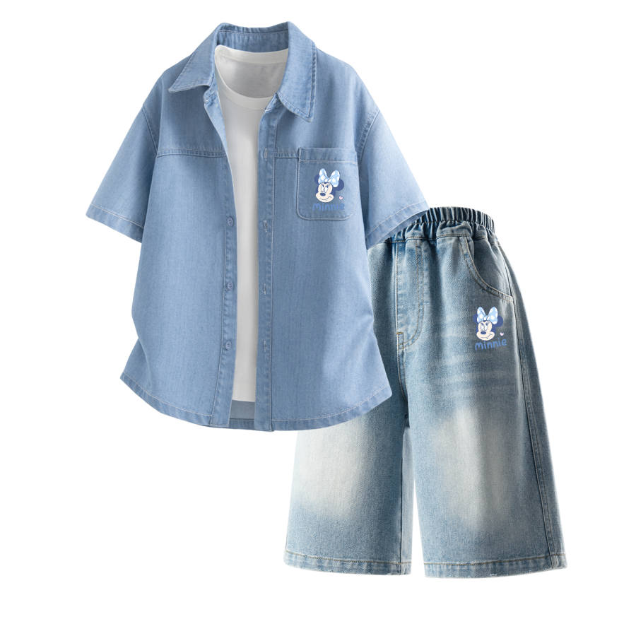 Disney Kids Casual Sportswear Stand Collar Thin