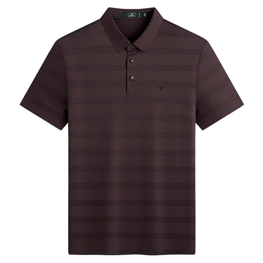 SEPTWOLVES Polo Shirts Men's 422 Burgundy Lapel Moderate Straight Fit