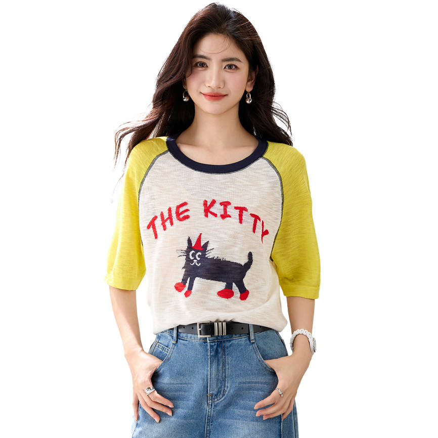 CPAURA Knitwear Women's Crew Neck Thin