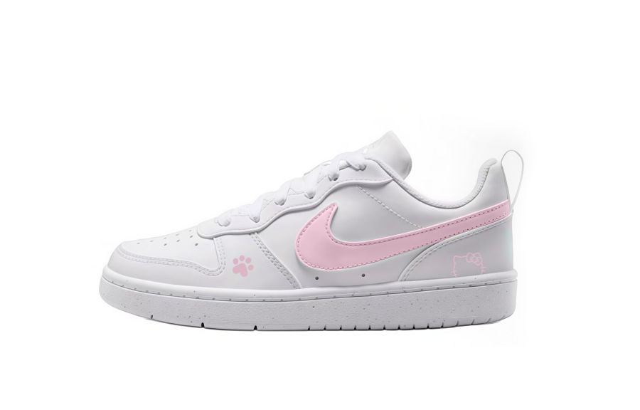Nike Nike Court Leather Lightweight, Breathable, And Slip Resistant Low top Skateboard Shoes Women's Light Pink