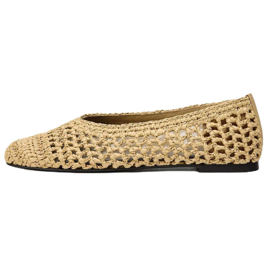 ZARA Pu Casual Shoes 1CM Women's Light Beige