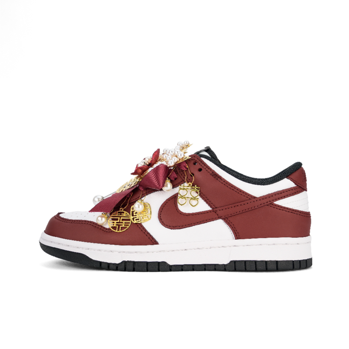Nike Nike Dunk Low top Skateboard Shoes Unisex Red White
