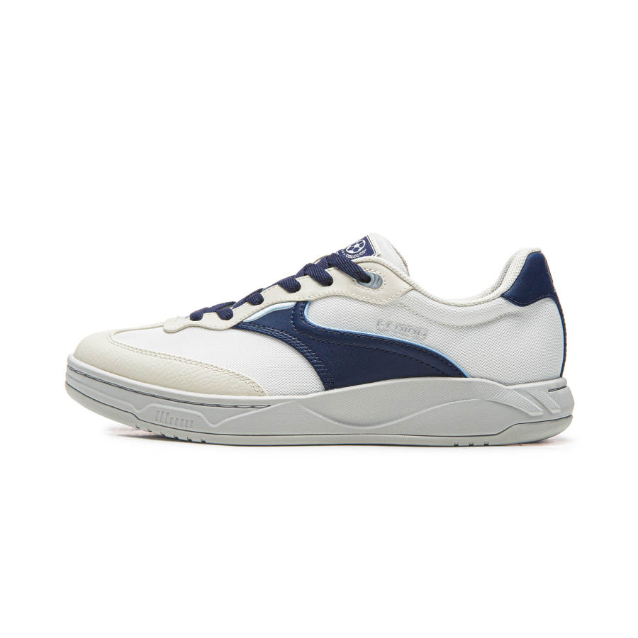 Li-Ning Li Ning Hedge Slip Resistant, Abrasion Resistant, Breathable Low top Skateboard Shoes Unisex White Blue