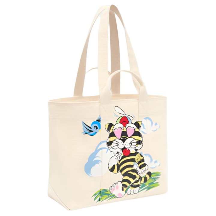 KENZO KENZO Fabric Tote One Shoulder Handbag Unisex