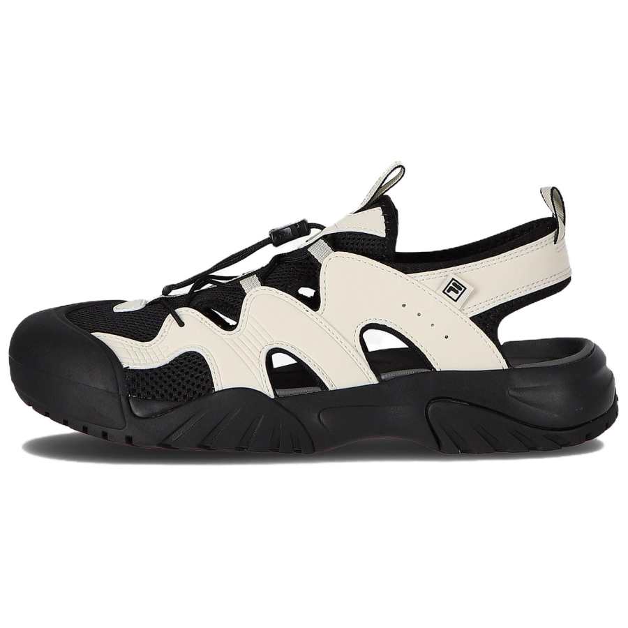 FILA Payto Sandals V2 Synthetic Leather River Trekking Shoes Unisex Beige Black