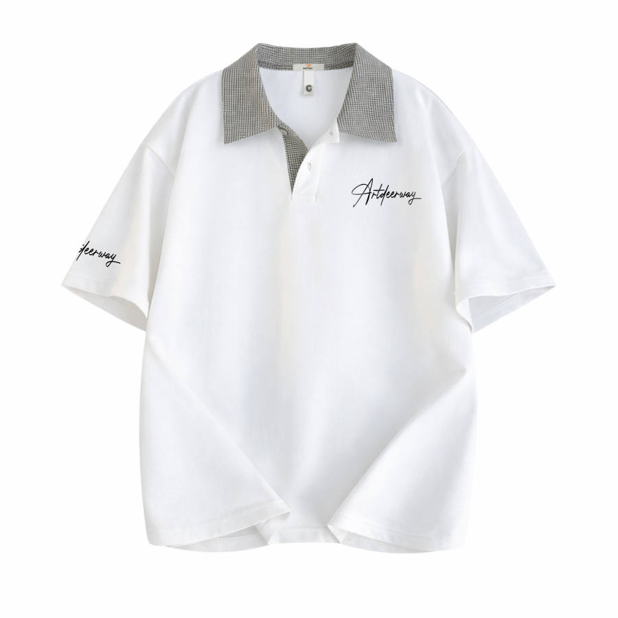 DEERWAY Polo Shirts Unisex Lapel Moderate Straight Fit