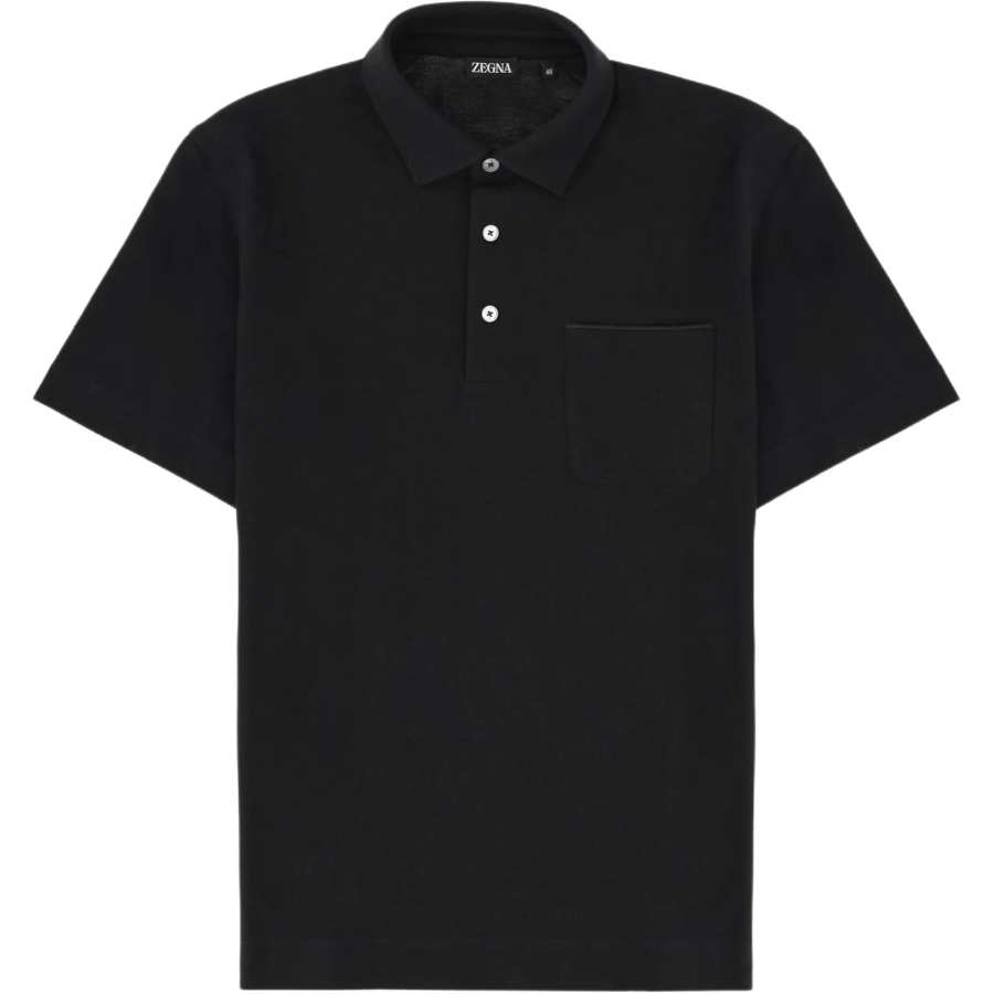 Ermenegildo Zegna Short-Sleeve Cotton Polo Shirt