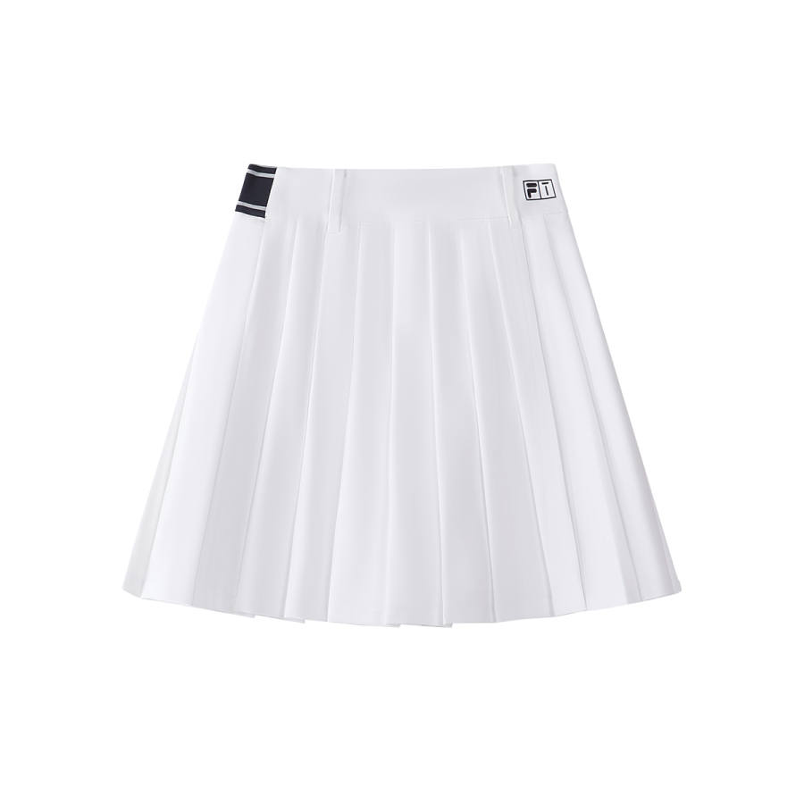FILA KIDS Solid Color Brand Logo Moderate Skirt Summer Kids'