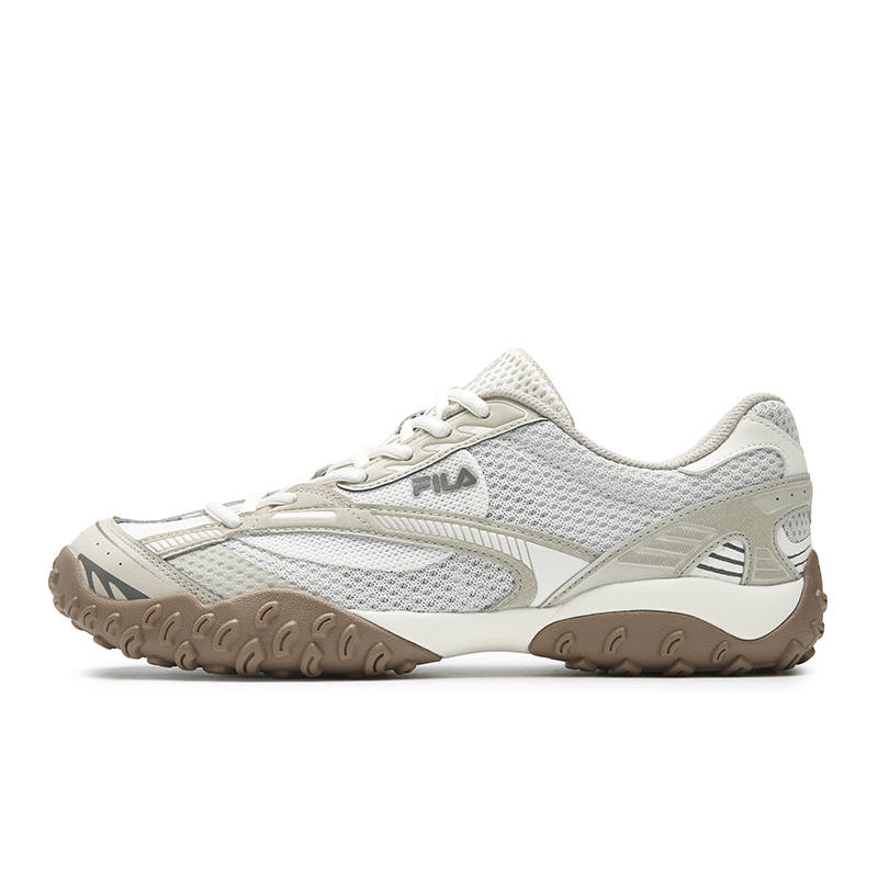 FILA Abrasion Resistant, Breathable, Lightweight Low top Casual Shoes Men's Coconut Milk White/Pelican Brown