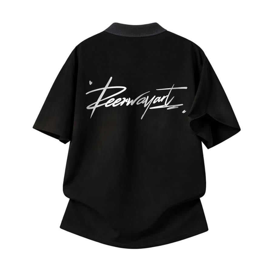 DEERWAY Polo Shirts Unisex Lapel Moderate Mock Two Piece