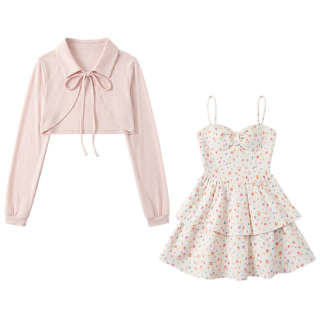 FABRIC PIG Two Piece Skirt Sets Women's Lapel Thin