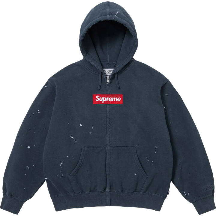 Supreme Supreme x MM6 Maison Margiela SS26 WEEK4 Box Logo Zip Up Hooded Sweatshirt Unisex