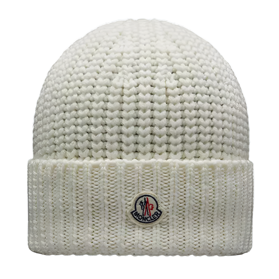 Moncler Moncler Virgin Wool Beanies Men's White