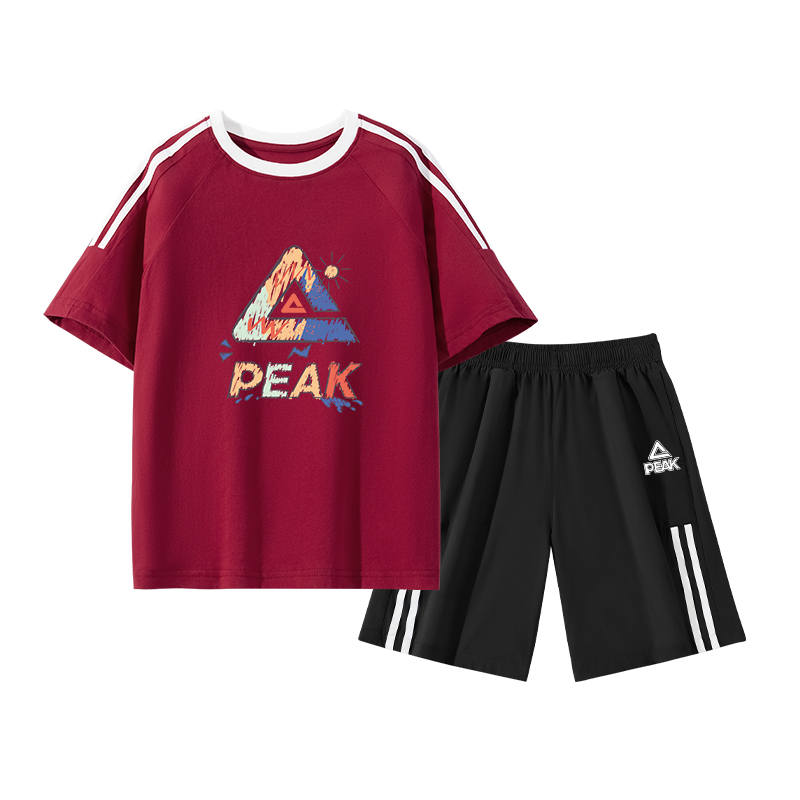 PEAK Kids Casual Sportswear Crew Neck Thin