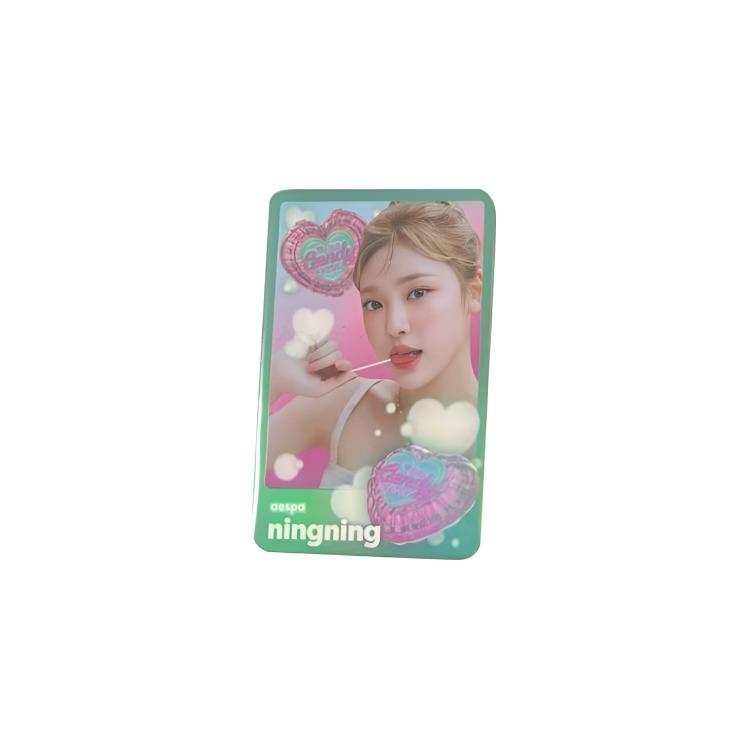 SM ENTERTAINMENT Ningning Aespa, White 1.0 Random Trading Card Photocards 1 Pc