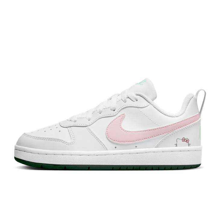 Nike Nike Court Borough Abrasion Resistant Low top Skateboard Shoes Women's Pink White