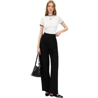 PINKO Suit Pants Women's Black Moderate Straight Fit Pants