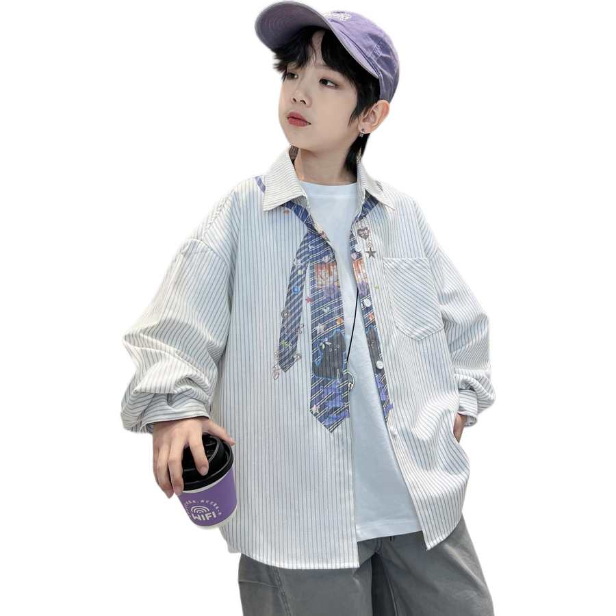 PLANDOO Kids Casual Shirts Shirt Collar Moderate