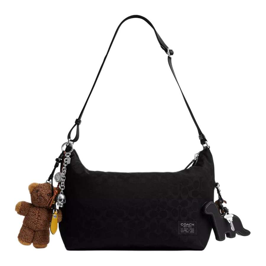 COACH Fabric Crossbody Bags Large Men's Black
