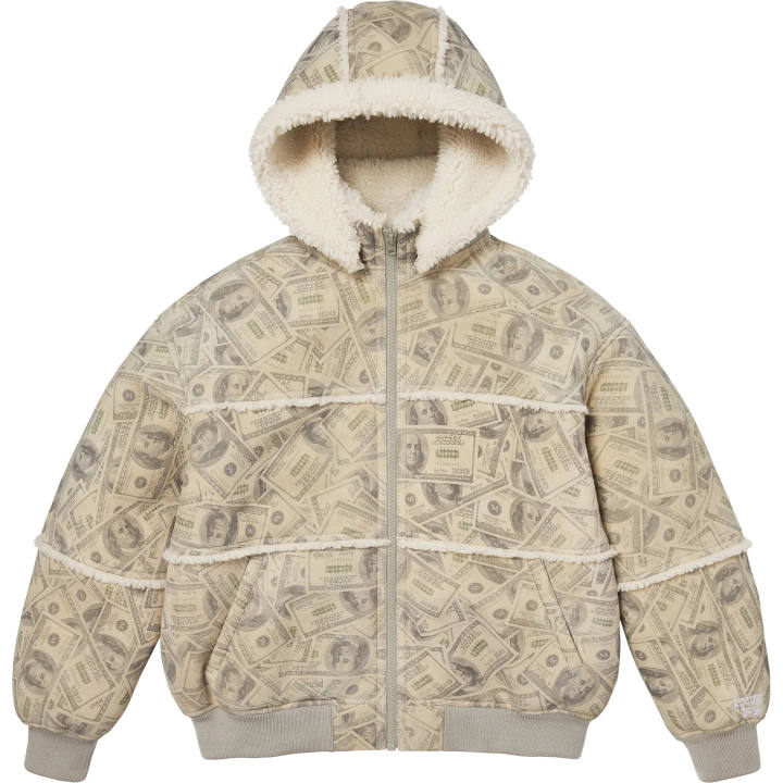 Supreme Supreme x MM6 Maison Margiela SS26 WEEK4 Hooded Shearling Bomber Jacket Jackets & Coats Unisex