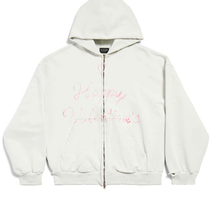 Balenciaga SS25 Sweatshirt Regular Fit Women's White