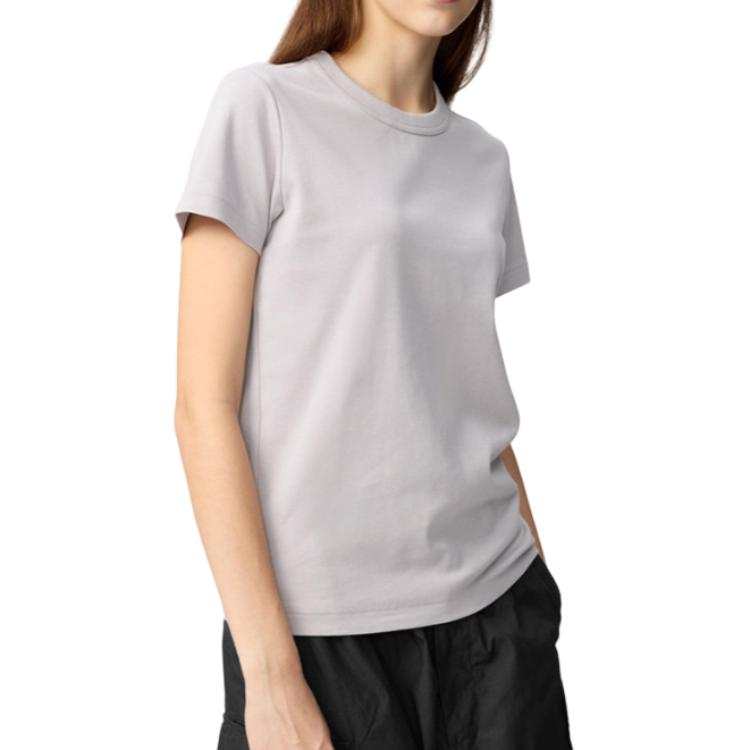 UNIQLO T Shirts Women's Light Purple Crew Neck