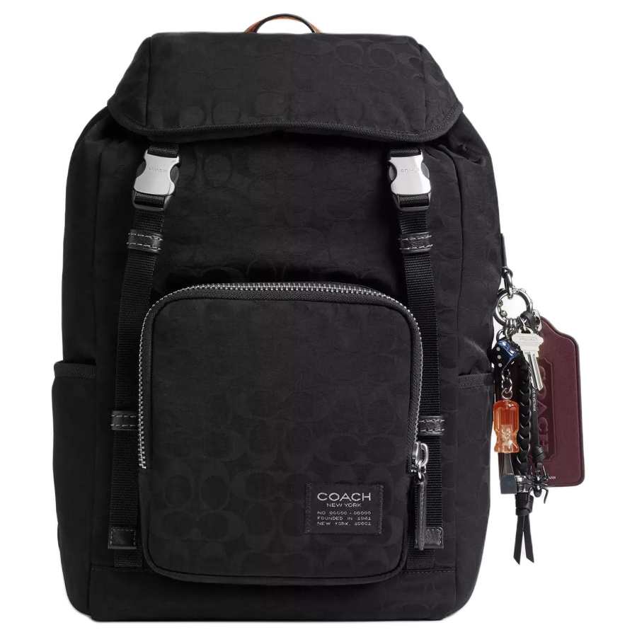 COACH COACH Logan Recycled Polyamide Backpack Large Men's Black