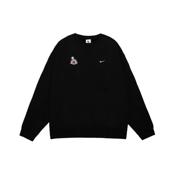 Nike Nike Solo Swoosh Thoughts Clear YMK Fabric Patches Solid Color Pullover Fleece Lined Sweatshirt Men's