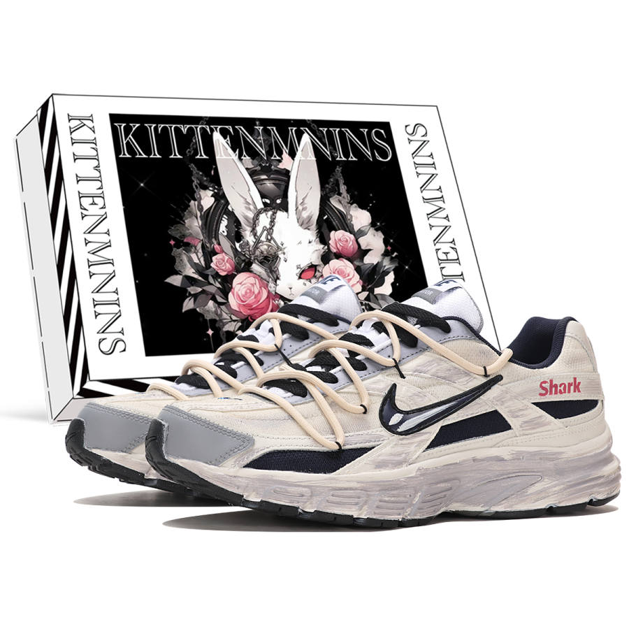 Nike Nike Initiator Cushioning Support Breathable Low top Running Shoes Men's Beige Gray