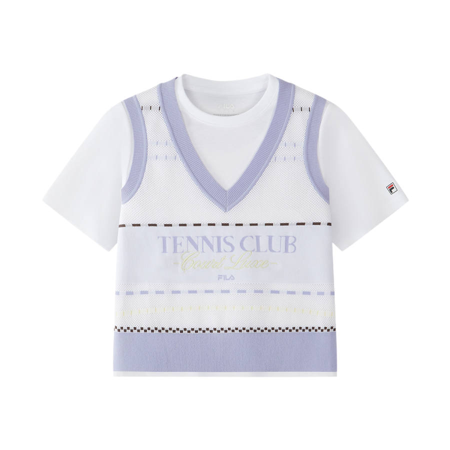 FILA KIDS T Shirts V Neck Moderate