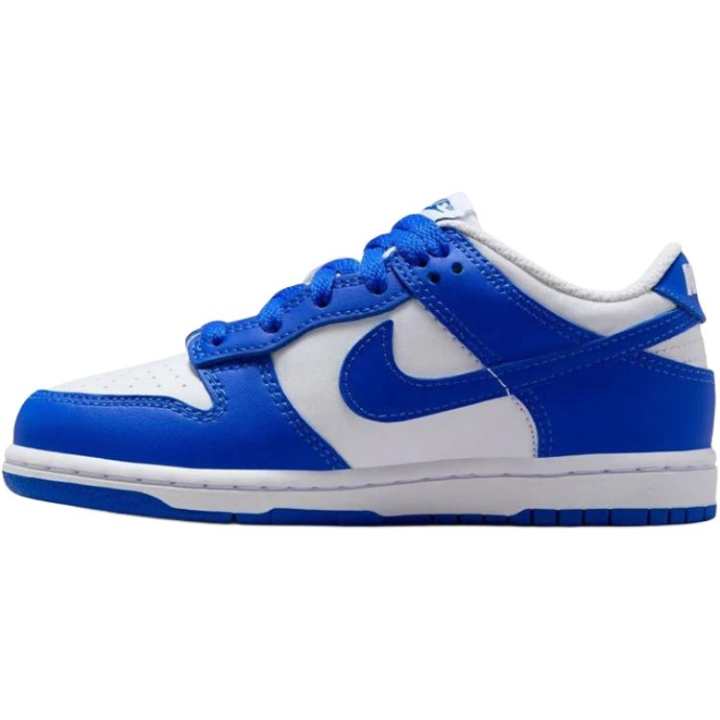 Nike Nike Dunk Leather Low top Kids' Skateboarding Shoes White Blue Kids'