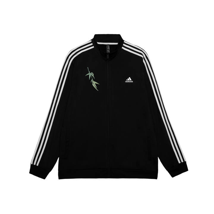 Adidas Adidas ESSENTIALS Jackets Men's Black Stand Collar Moderate Pilot