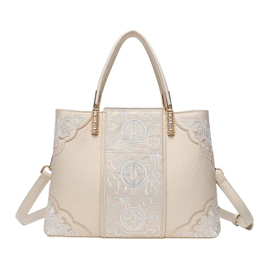 PAYOT PAYOT Synthetic Leather Handbag Regular Women's Apricot