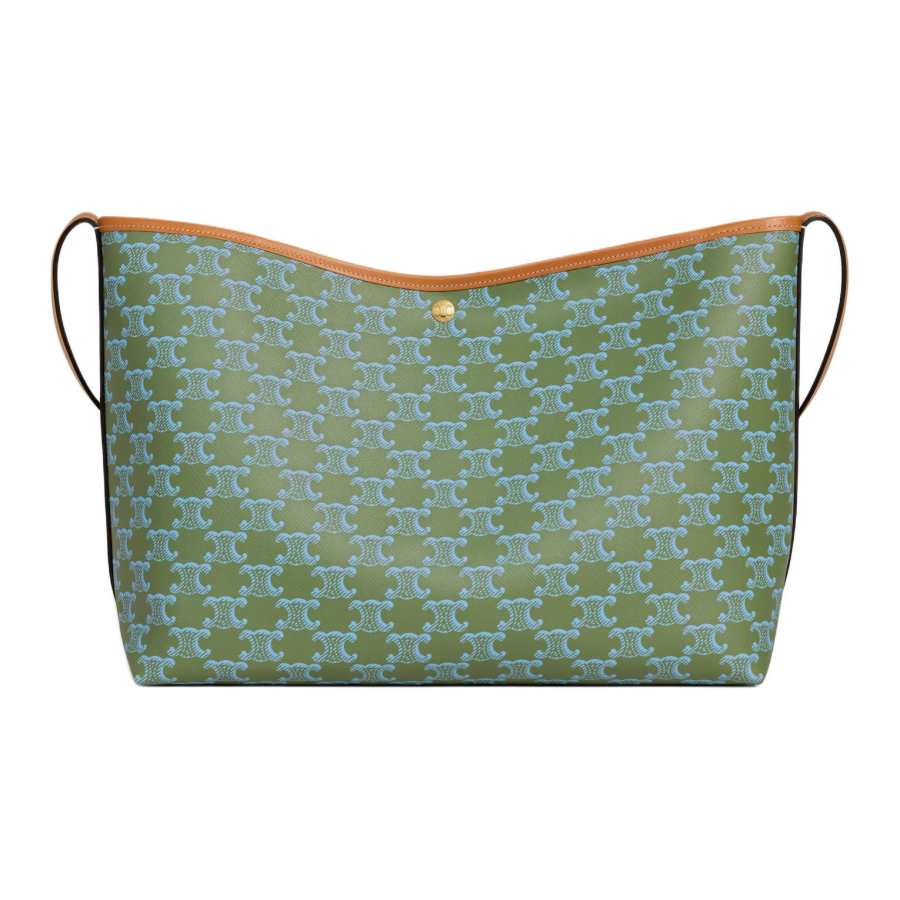 CELINE SOFT SHOPPER Synthetic Leather Shoulder Bag, Crossbody Bag Women's Sky Blue