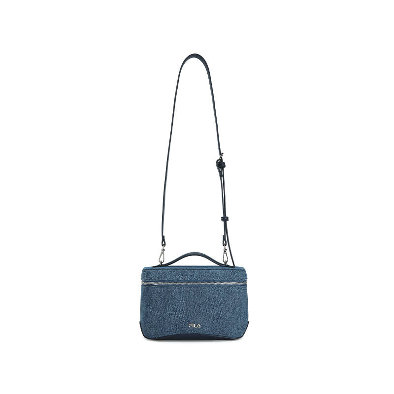 FILA ORIGINALE Fabric Handbag Women's Border Blue