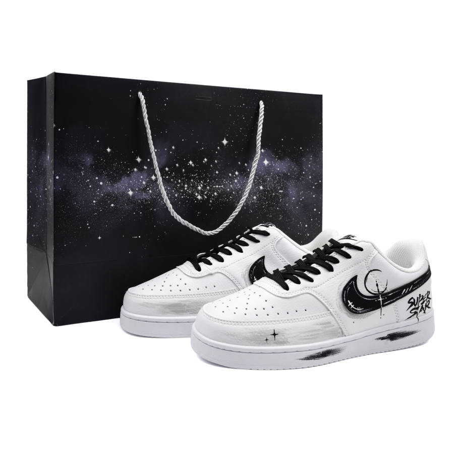 Nike Nike Court Vision Lunar Eclipse Dawn Shopping Bag Cushioning Abrasion Resistant Slip Resistant Low top