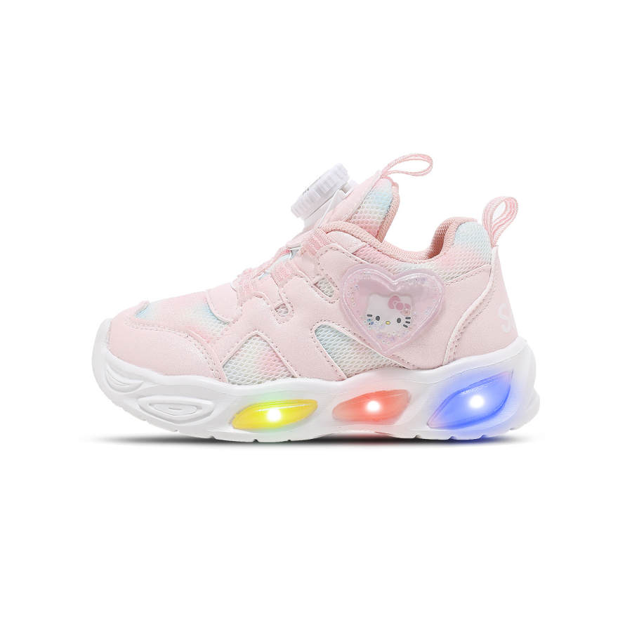 Sanrio x Hello Kitty Synthetic Leather, Textile Cushioning Abrasion Resistant Breathable Low top Kids Lifestyle Shoes