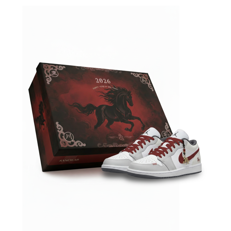 Jordan Jordan Air Jordan 1 Lemon Joy Abrasion Resistant Low top Children's Basketball Shoes Ecru Unisex