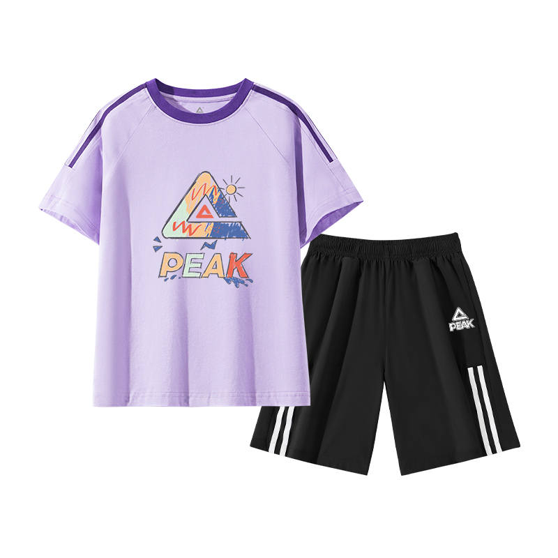 PEAK Kids Casual Sportswear Crew Neck Thin