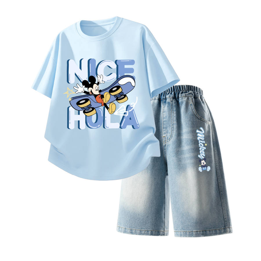 Disney Kids Casual Sportswear Crew Neck Thin