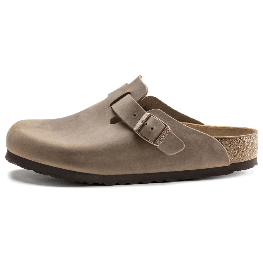 Birkenstock Boston Birkenstock Shoes Unisex Brown Regular Loose Fit